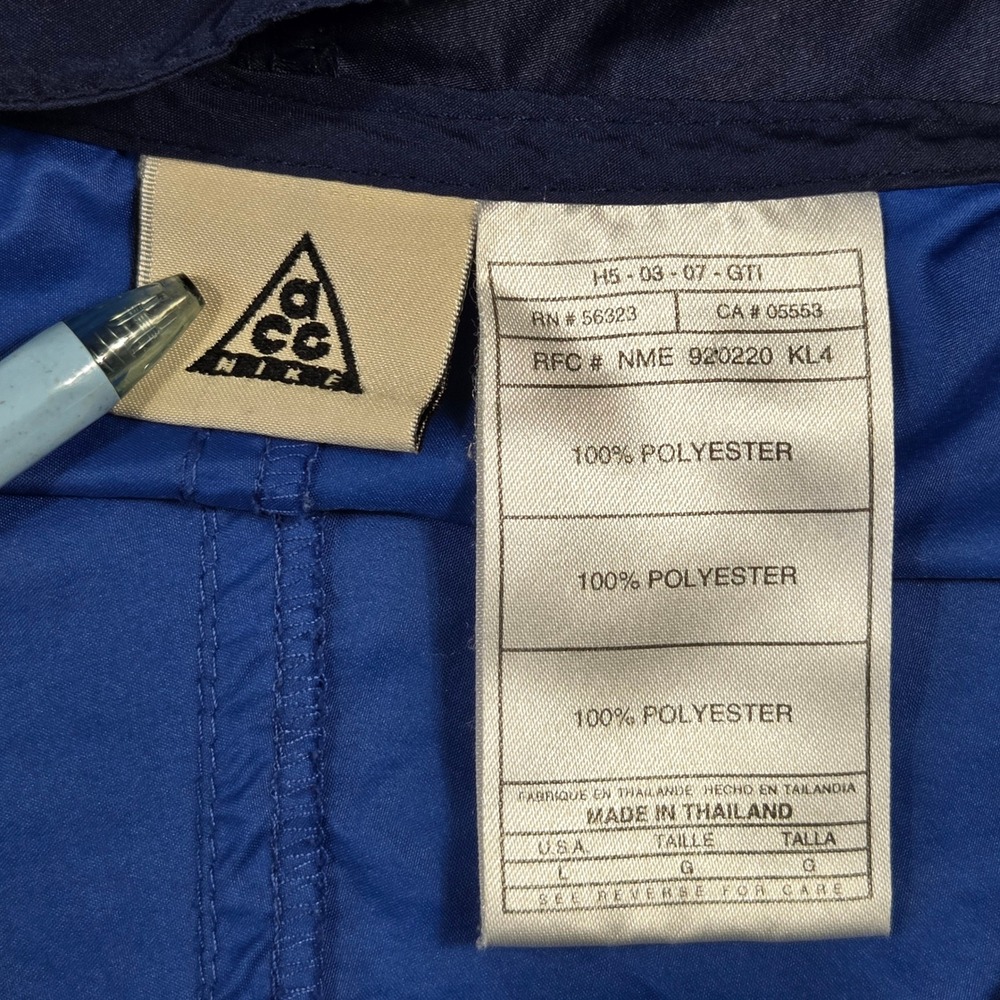 Nike ACG Anorak Pullover Hooded‎ Jacket Mens L Athleisure Retro Streetwear Gym - Picture 5 of 6